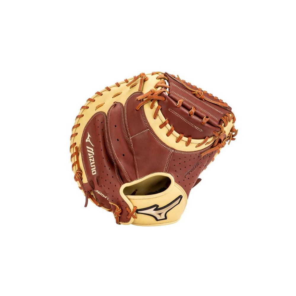 Mens Mizuno Prime Elite 33.5" Baseball Catchers Mitt Brown Philippines (DKTVSX982)